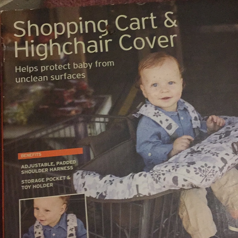 Eddie Bauer high chair and shopping cart cover